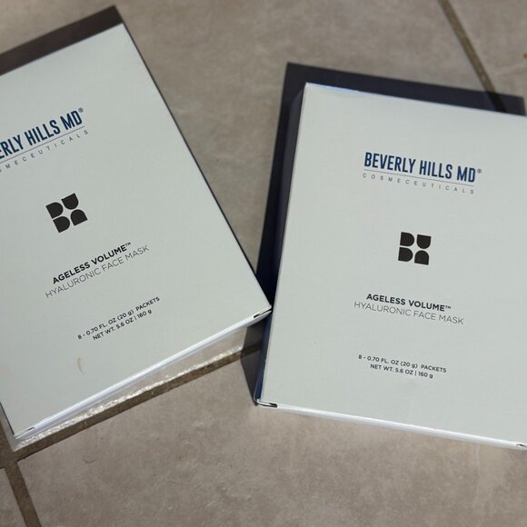 Beverly Hills MD Ageless Volume Hyaluronic Face Mask 15 masks LOT